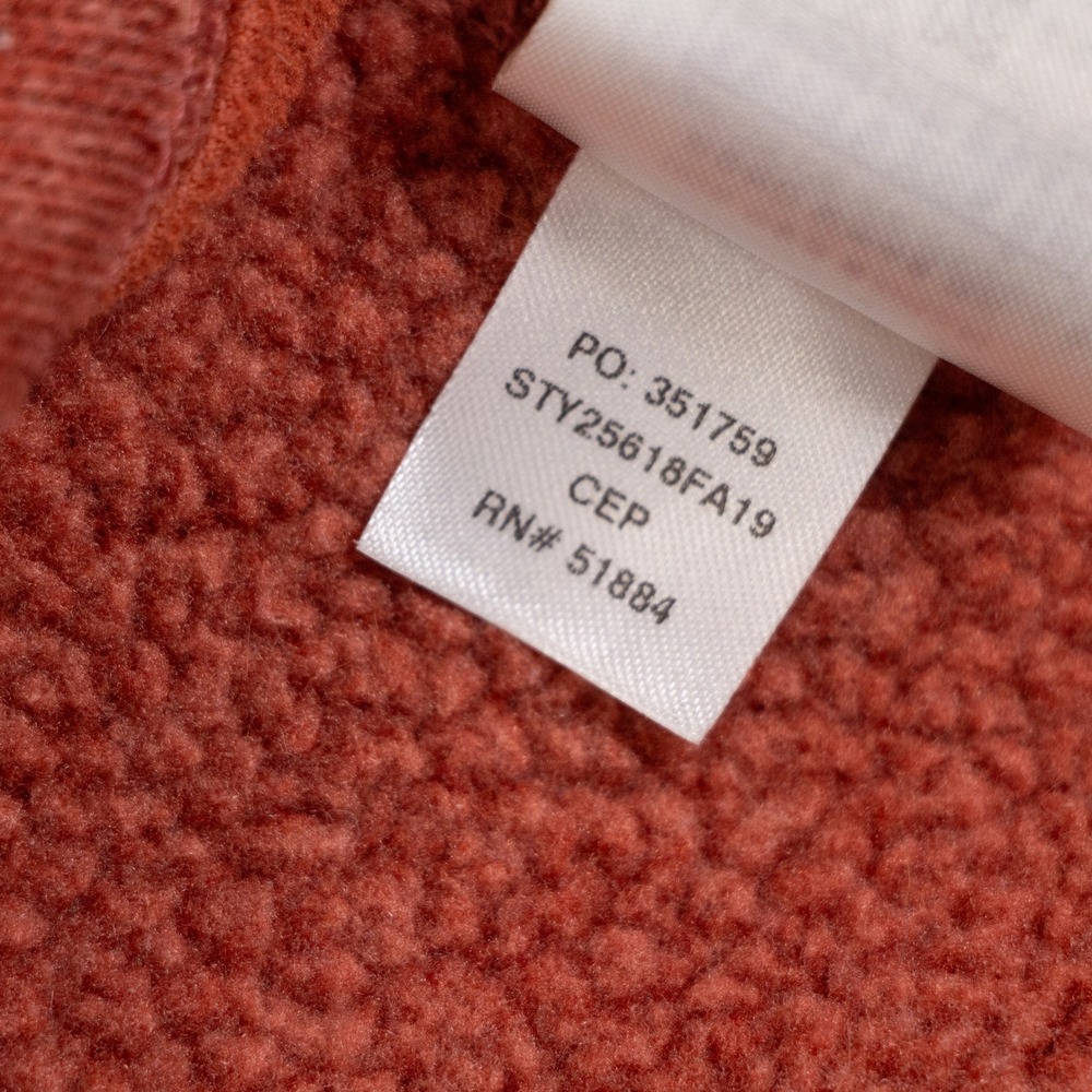 Patagonia Better Sweater 1/4 Zip Pullover Womens L Burnt Orange Polyester Fleece - Picture 8 of 11